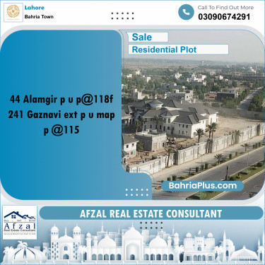 Residential Plot for Sale in Bahria Town, Lahore - (BP-258472)