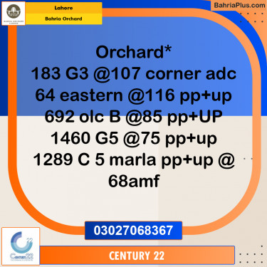 Residential Plot for Sale in Bahria Orchard, Lahore - (BP-258546)