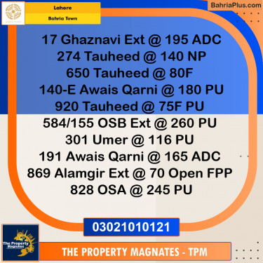 Residential Plot for Sale in Bahria Town, Lahore - (BP-258803)