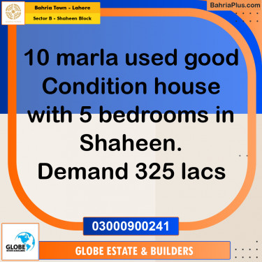 10 Marla Residential House for Sale in Sector B - Shaheen Block -  Bahria Town, Lahore - (BP-258806)
