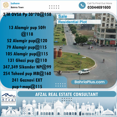 Residential Plot for Sale in Bahria Town, Lahore - (BP-258956)