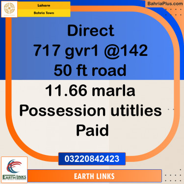 Residential Plot for Sale in Bahria Town, Lahore - (BP-259086)