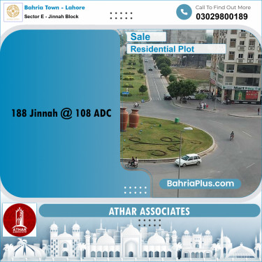 5 Marla Residential Plot for Sale in Sector E - Jinnah Block -  Bahria Town, Lahore - (BP-259134)