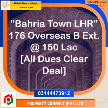9.25 Marla Residential Plot for Sale in Overseas B Ext -  Bahria Town, Lahore - (BP-259152)