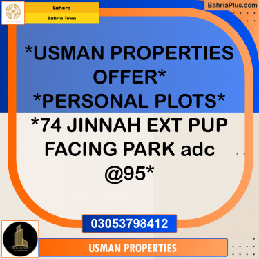 Residential Plot for Sale in Bahria Town, Lahore - (BP-259276)