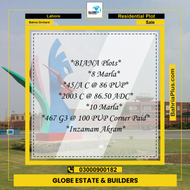 Residential Plot for Sale in Bahria Orchard, Lahore - (BP-259342)