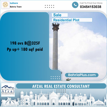 Residential Plot for Sale in Bahria Town, Lahore - (BP-259472)