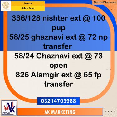 5 Marla Residential Plot for Sale in Bahria Town, Lahore - (BP-259488)