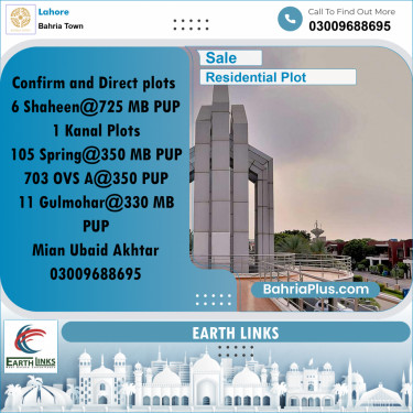 Residential Plot for Sale in Bahria Town, Lahore - (BP-259506)