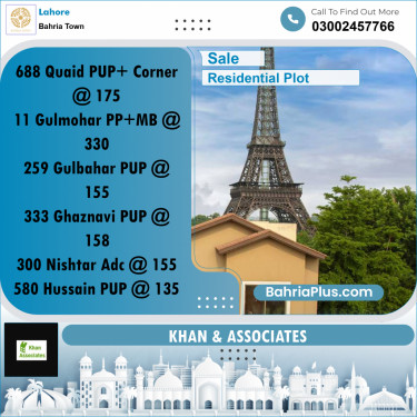 Residential Plot for Sale in Bahria Town, Lahore - (BP-259651)