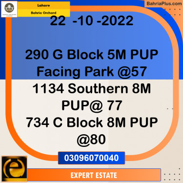 5 Marla Residential Plot for Sale in Bahria Orchard, Lahore - (BP-259870)