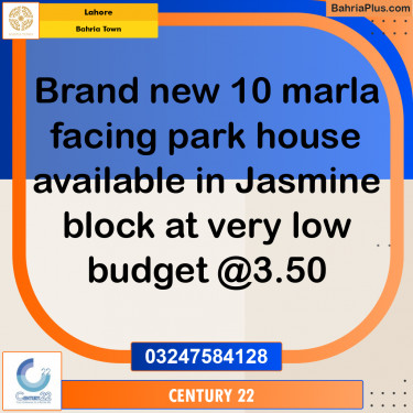 10 Marla Residential House for Sale in Bahria Town, Lahore - (BP-259890)