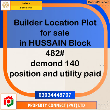 Residential Plot for Sale in Bahria Town, Lahore - (BP-259949)