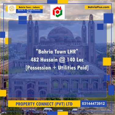 10 Marla Residential Plot for Sale in Sector C - Nargis/Hussain Block -  Bahria Town, Lahore - (BP-260290)
