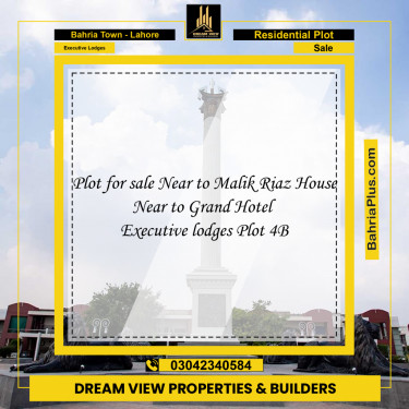 4 Kanal Residential Plot for Sale in Executive Lodges -  Bahria Town, Lahore - (BP-260299)