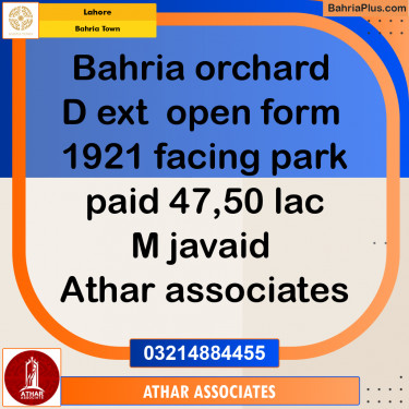 5 Marla Residential Plot for Sale in Bahria Town, Lahore - (BP-260363)