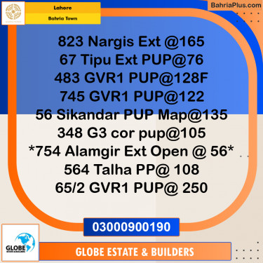 Residential Plot for Sale in Bahria Town, Lahore - (BP-260458)