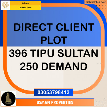 Residential Plot for Sale in Bahria Town, Lahore - (BP-260462)