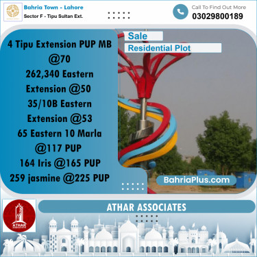 5 Marla Residential Plot for Sale in Sector F - Tipu Sultan Ext. -  Bahria Town, Lahore - (BP-260471)