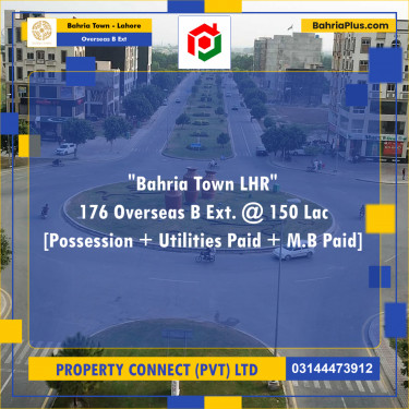 9.25 Marla Residential Plot for Sale in Overseas B Ext -  Bahria Town, Lahore - (BP-260559)