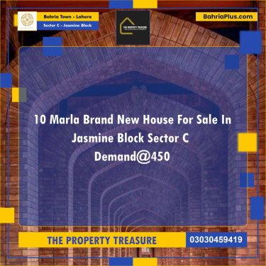 10 Marla Residential House for Sale in Sector C - Jasmine Block -  Bahria Town, Lahore - (BP-260593)