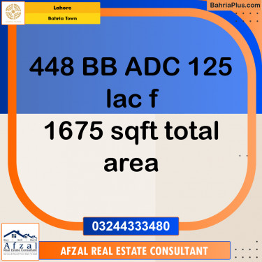 Residential Plot for Sale in Bahria Town, Lahore - (BP-260723)