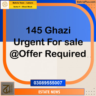 Residential Plot for Sale in Sector F - Ghazi Block -  Bahria Town, Lahore - (BP-260812)