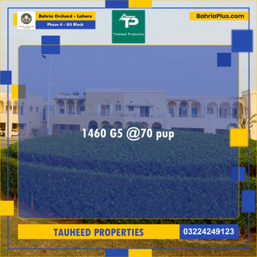 10 Marla Residential Plot for Sale in Phase 4 - G5 Block -  Bahria Orchard, Lahore - (BP-260910)