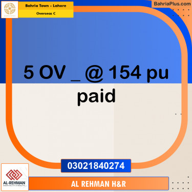 10 Marla Residential Plot for Sale in Overseas C -  Bahria Town, Lahore - (BP-260961)