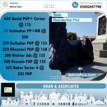 Residential Plot for Sale in Bahria Town, Lahore - (BP-261002)
