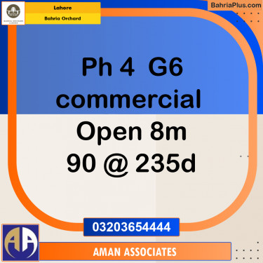 Residential Plot for Sale in Bahria Orchard, Lahore - (BP-261088)