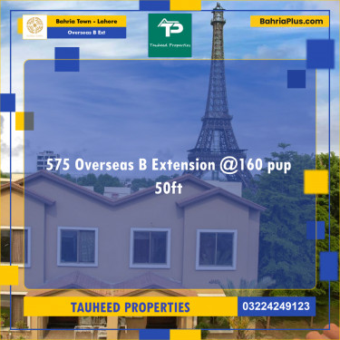 10 Marla Residential Plot for Sale in Overseas B Ext -  Bahria Town, Lahore - (BP-261108)