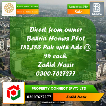 Residential Plot for Sale in Sector E - Bahria Homes -  Bahria Town, Lahore - (BP-261129)