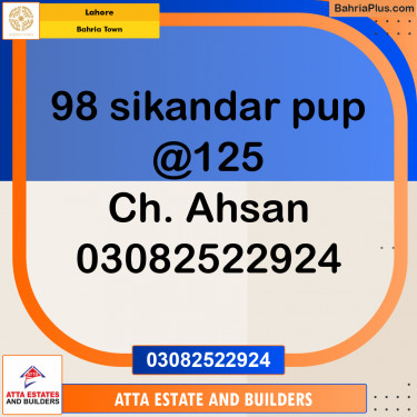 Residential Plot for Sale in Bahria Town, Lahore - (BP-261186)