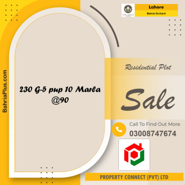 Residential Plot for Sale in Bahria Orchard, Lahore - (BP-261445)