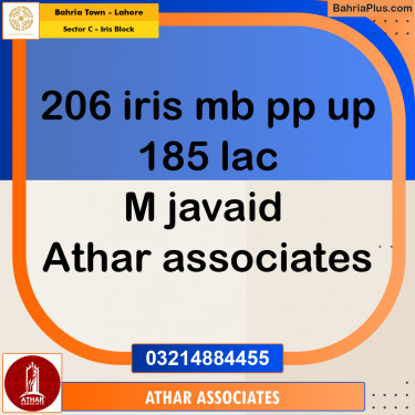 10 Marla Residential Plot for Sale in Sector C - Iris Block -  Bahria Town, Lahore - (BP-261585)
