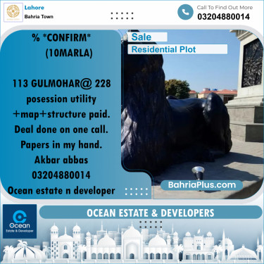 Residential Plot for Sale in Bahria Town, Lahore - (BP-261731)