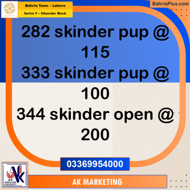 10 Marla Residential Plot for Sale in Sector F - Sikander Block -  Bahria Town, Lahore - (BP-261817)