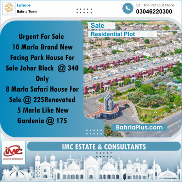Residential Plot for Sale in Bahria Town, Lahore - (BP-261827)
