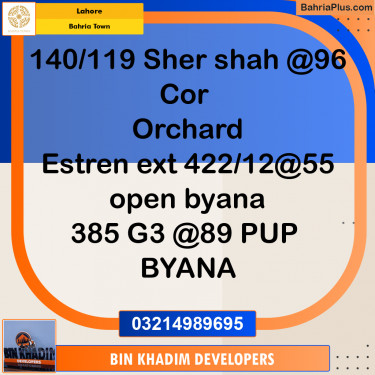 Residential Plot for Sale in Bahria Town, Lahore - (BP-262047)