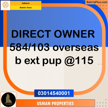 Residential Plot for Sale in Bahria Town, Lahore - (BP-262059)