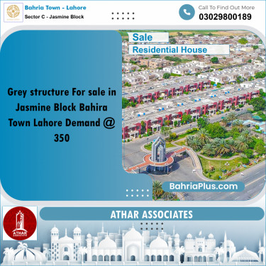 10 Marla Residential House for Sale in Sector C - Jasmine Block -  Bahria Town, Lahore - (BP-262097)