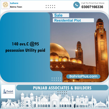 Residential Plot for Sale in Bahria Town, Lahore - (BP-262130)
