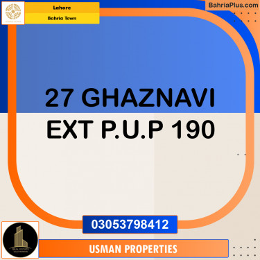 Residential Plot for Sale in Bahria Town, Lahore - (BP-262365)