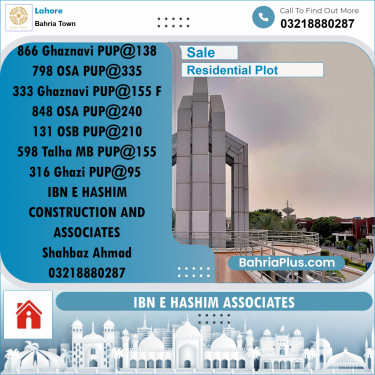 Residential Plot for Sale in Bahria Town, Lahore - (BP-262415)