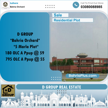 Residential Plot for Sale in Bahria Orchard, Lahore - (BP-262479)