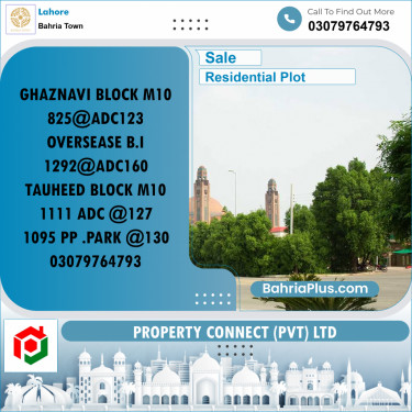 Residential Plot for Sale in Bahria Town, Lahore - (BP-262486)