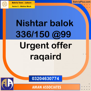 Residential Plot for Sale in Sector E - Nishtar Block -  Bahria Town, Lahore - (BP-262571)