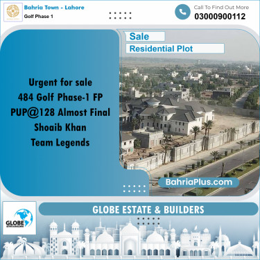 10 Marla Residential Plot for Sale in Golf Phase 1 -  Bahria Town, Lahore - (BP-262594)