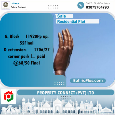 Residential Plot for Sale in Bahria Orchard, Lahore - (BP-262702)